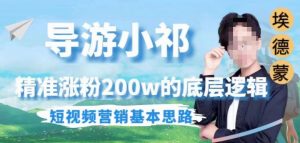 埃德蒙导游小祁，精准涨粉200w的底层逻辑，短视频营销基本思路-林文副业站