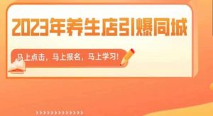 2023年养生店引爆同城，300家养生店同城号实操经验总结-林文副业站