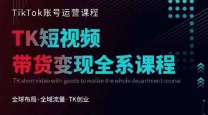 Tiktok运营线上训练营,引流爆单,急速涨粉,Tiktok短视频玩法大揭秘-林文副业站