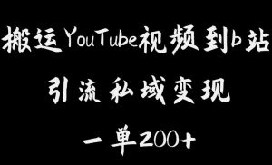 搬运YouTube视频到b站，引流私域一单利润200+，几乎0成本！【揭秘】-林文副业站