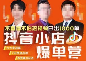 推易·抖店精细化运营，7月份线上直播课商品卡自然流推荐流，起店高阶等玩法-林文副业站