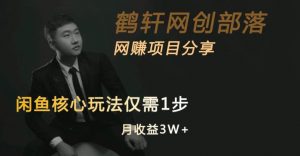 闲鱼核心玩法不卖货也能1年变现20W，玩法简单-林文副业站