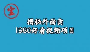 宝哥揭秘外面卖1980好看视频项目，投入时间少，操作难度低-林文副业站
