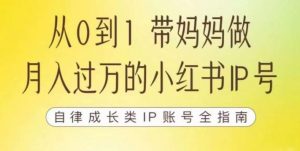 100天小红书训练营【7期】，带你做自媒体博主，每月多赚四位数，自律成长IP账号全指南-林文副业站