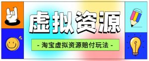 全网首发淘宝虚拟资源赔付玩法，利润单玩法单日6000+【仅揭秘】-林文副业站