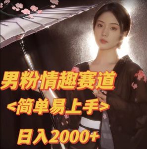 全网网首发！日入2000+最新版本男粉情趣私欲变现项目【揭秘】-林文副业站