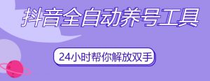 抖音全自动养号工具，自动观看视频，自动点赞、关注、评论、收藏-林文副业站