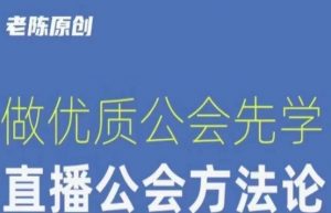 【猎杰老陈】直播公司老板学习课程,做优质公会先学直播公会方法论-林文副业站
