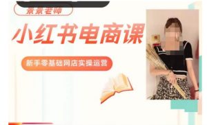 景景小红书电商新手实操课程，新手零基础网店实操运营-林文副业站