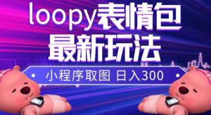 小狸猫loopy表情包小程序取图玩法，最新出的表情包素材-林文副业站