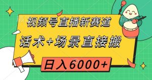 视频号直播新赛道，话术+场景直接搬，日入6000+【揭秘】-林文副业站