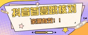 【亲测有效】抖音首登跳核对方法，抓住机会，谁也不知道口子什么时候关-林文副业站