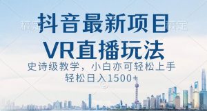 抖音最新VR直播玩法,史诗级教学,小白也可轻松上手轻松日入1500+【揭秘】-林文副业站