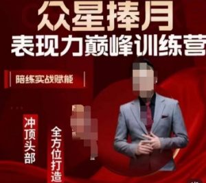 众星捧月表现力巅峰训练营,全方位打造,陪练实战赋能-林文副业站