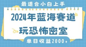 2024年蓝海赛道玩恐怖密室日入2000+，无需露脸，不要担心不会玩游戏，小白直接上手，保姆式教学【揭秘】-林文副业站