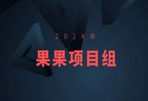 2024年果果项目组项目合集-果果最新项目-林文副业站