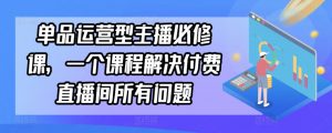 单品运营型主播必修课，一个课程解决付费直播间所有问题-林文副业站