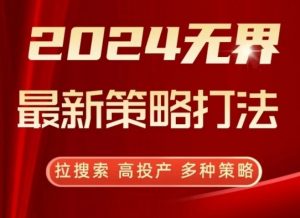 2024无界最新策略打法，拉搜索，高投产，多种策略-林文副业站