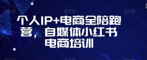 个人IP+电商全陪跑营,自媒体小红书电商培训-林文副业站