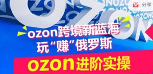 ozon跨境新蓝海玩“赚”俄罗斯，ozon进阶实操训练营-林文副业站