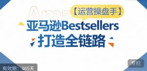 运营操盘手!亚马逊Bestsellers打造全链路,选品、Listing、广告投放全链路进阶优化-林文副业站