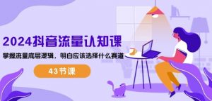 2024抖音流量认知课:掌握流量底层逻辑,明白应该选择什么赛道 (43节课)-林文副业站