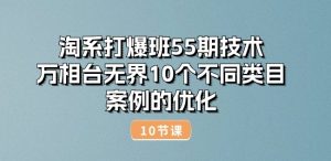 淘系打爆班55期技术:万相台无界10个不同类目案例的优化(10节)-林文副业站