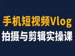 手机短视频Vlog拍摄与剪辑实操课,小白变大师-林文副业站