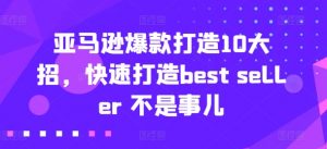 亚马逊爆款打造10大招,快速打造best seller 不是事儿-林文副业站
