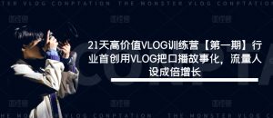 21天高价值VLOG训练营【第一期】行业首创用VLOG把口播故事化，流量人设成倍增长-林文副业站