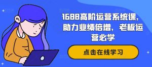 1688高阶运营系统课，助力业绩倍增，老板运营必学-林文副业站