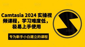 Camtasia 2024 实操视频课程，学习难度低，极易上手使用-林文副业站