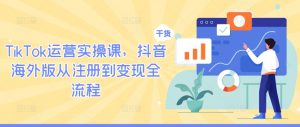 TikTok运营实操课，抖音海外版从注册到变现全流程-林文副业站