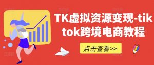TK虚拟资源变现-tiktok跨境电商教程-林文副业站