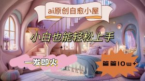 ai原创治愈小屋,小白也能轻松上手,一发即火,篇篇10w+【揭秘】-林文副业站