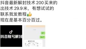 9.21抖音最新解封禁言操作，新口子，嘎嘎新，自测-林文副业站