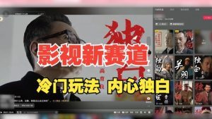 最新影视解说玩法，人物独白，30天涨粉24万+，全流程拆解【揭秘】-林文副业站