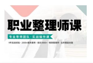 职业整理师培训(新版)，实战操作课-林文副业站