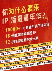 群响IP流量嘉年华,现场视频+IP江湖2024典藏版PPT-林文副业站