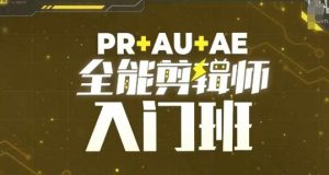 PR+AU+AE全能剪辑师入门班，剪辑入门必学课程-林文副业站