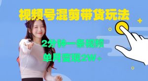 视频号混剪玩法，2分钟一条视频，单月变现2W+【揭秘】-林文副业站