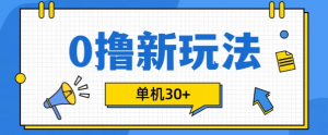 0撸项目新玩法，可批量操作，单机30+，有手机就行【揭秘】-林文副业站