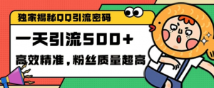 独家解密QQ里的引流密码,高效精准,实测单日加100+创业粉【揭秘】-林文副业站