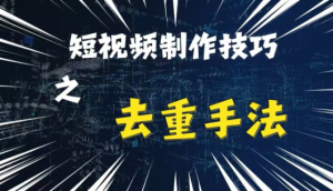 最新短视频搬运,纯手工去重,二创剪辑方法【揭秘】-林文副业站