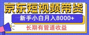 京东短视频带货新玩法,长期管道收益,新手也能月入8000+-林文副业站