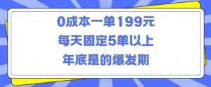 人人都需要的东西0成本一单199元每天固定5单以上年底是的爆发期【揭秘】-林文副业站