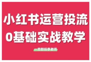 小红书运营投流,小红书广告投放从0到1的实战课,学完即可开始投放-林文副业站