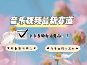 音乐视频赛道最新玩法,纯原创不违规,可所有平台同时发布,会点剪辑即可轻松拿捏-林文副业站