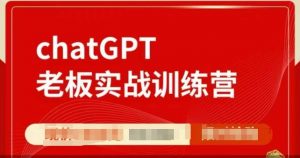 ChatGPT老板实战训练营，用GPT带飞，一人顶一个团队-林文副业站