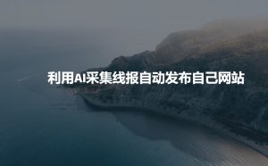 利用AI采集线报发布到自己网站-林文副业站